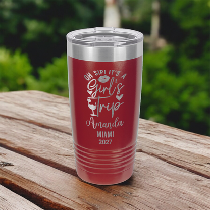 Personalized Girls Trip Tumbler