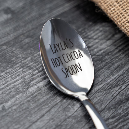 Custom Engraved Hot Cocoa Spoon