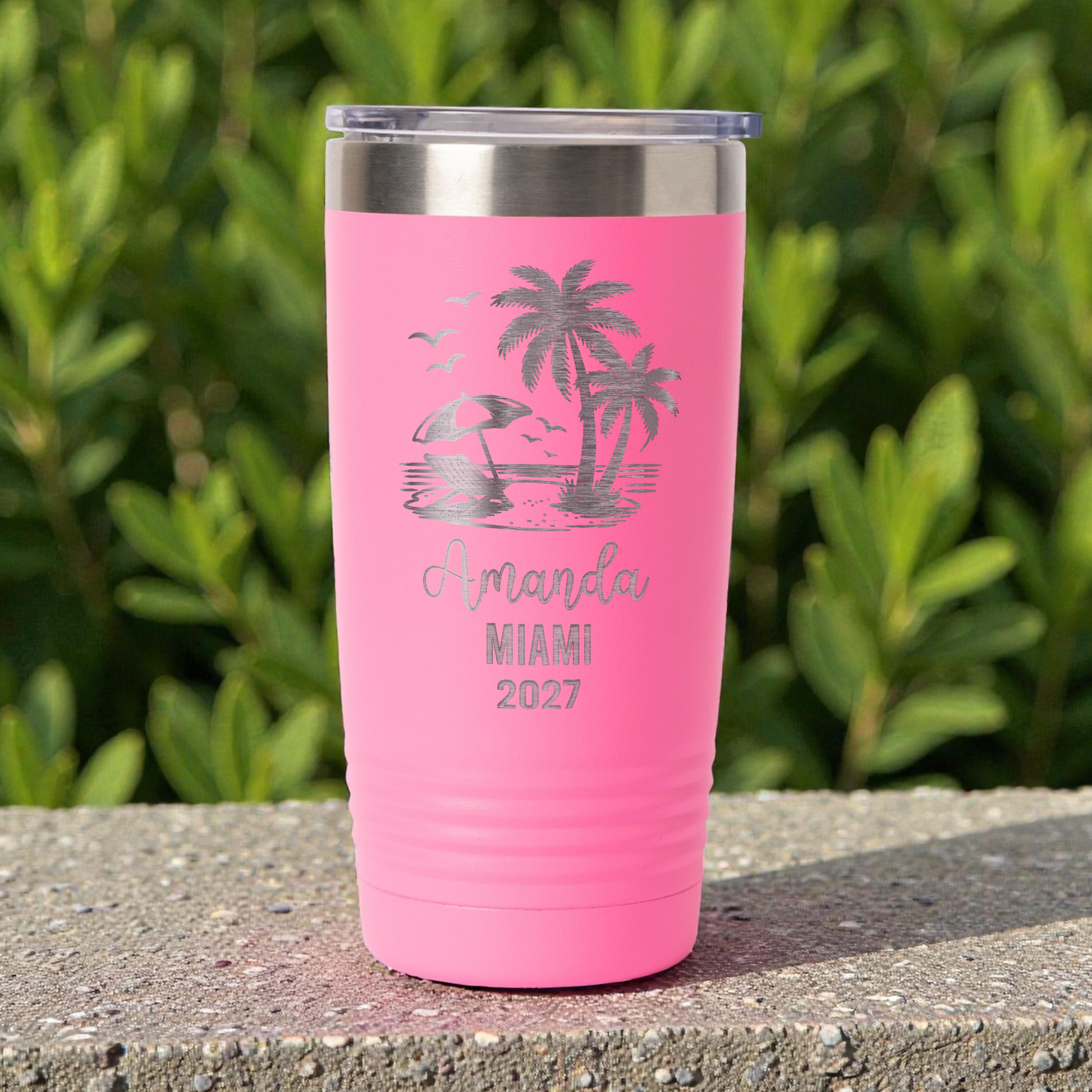 20oz Custom Beach Vacation Tumbler