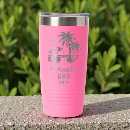 20oz Custom Beach Vacation Tumbler