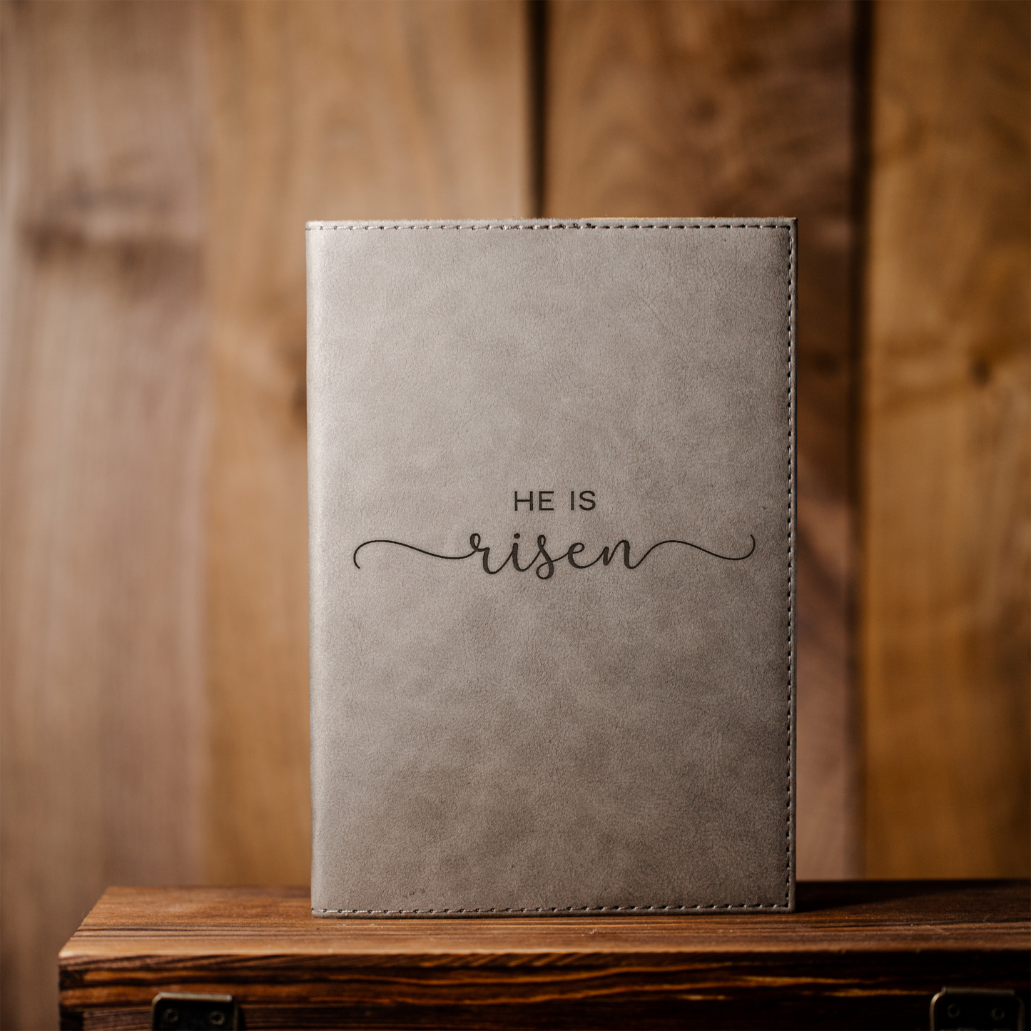 'He Is Risen' Leather Journal