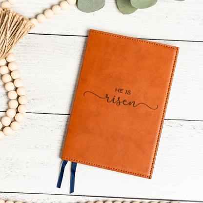 'He Is Risen' Leather Journal