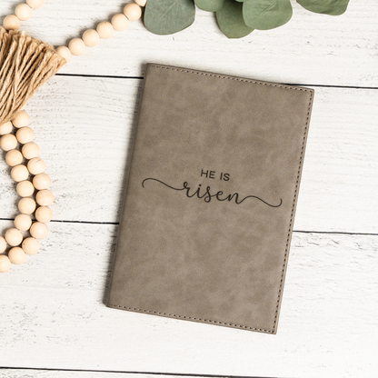 'He Is Risen' Leather Journal
