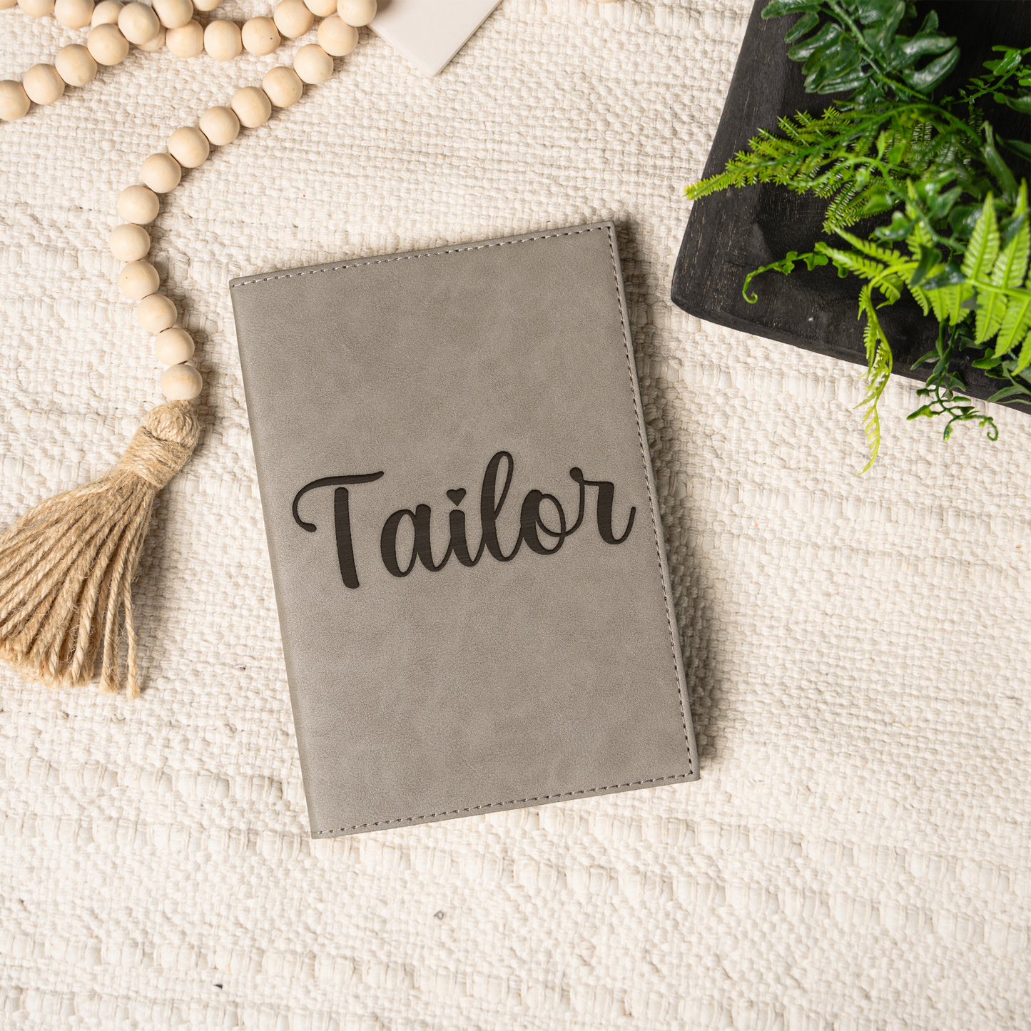 Personalized Leather Journal With Script Name