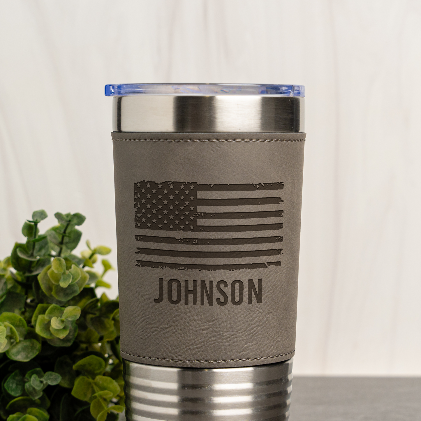 Personalized American Flag Engraved 20oz Tumbler
