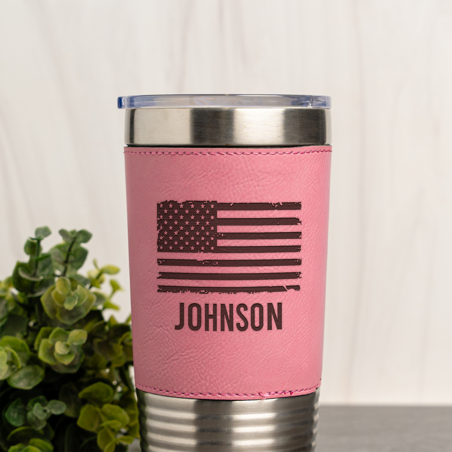 Personalized American Flag Engraved 20oz Tumbler