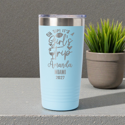 Personalized Girls Trip Tumbler